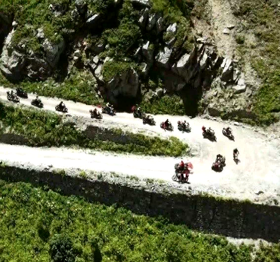Derebaşı Virajları’nda motosiklet turu gerçekleştirildi