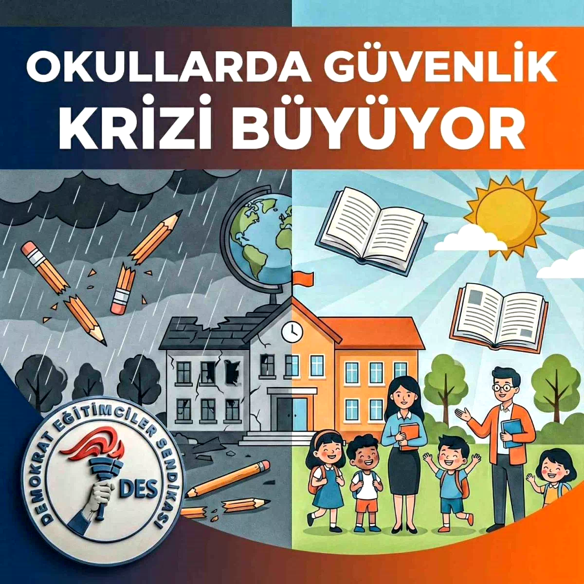 DES Genel Başkanı İshak Çelebi; “Okullar şiddet değil, bilgi yuvasıdır”