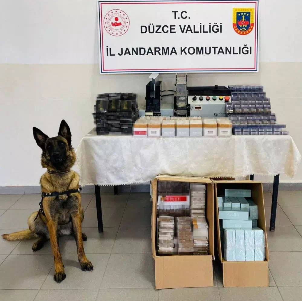 Düzce’de Kaçakçılık Operasyonu: 7 Dinamit, 75 Bin Makaron Ele Geçirildi