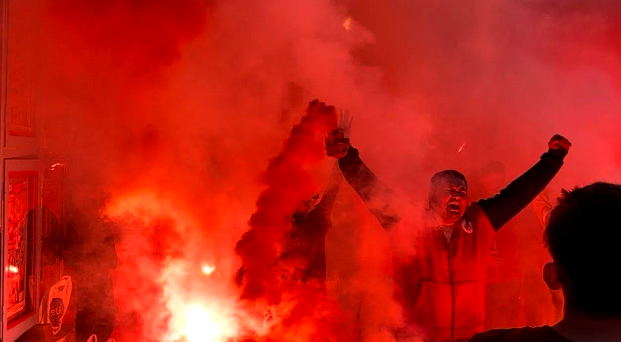 Edirne’de Galatasaray’ın galibiyeti coşkuyla kutlandı