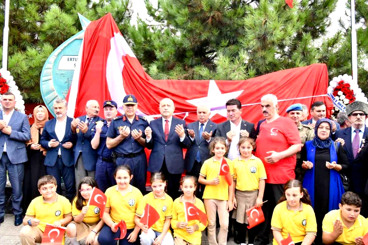 Ertuğrul Fırkateyni’nde şehit olan 71 Trabzonlu asker anısına anıt
