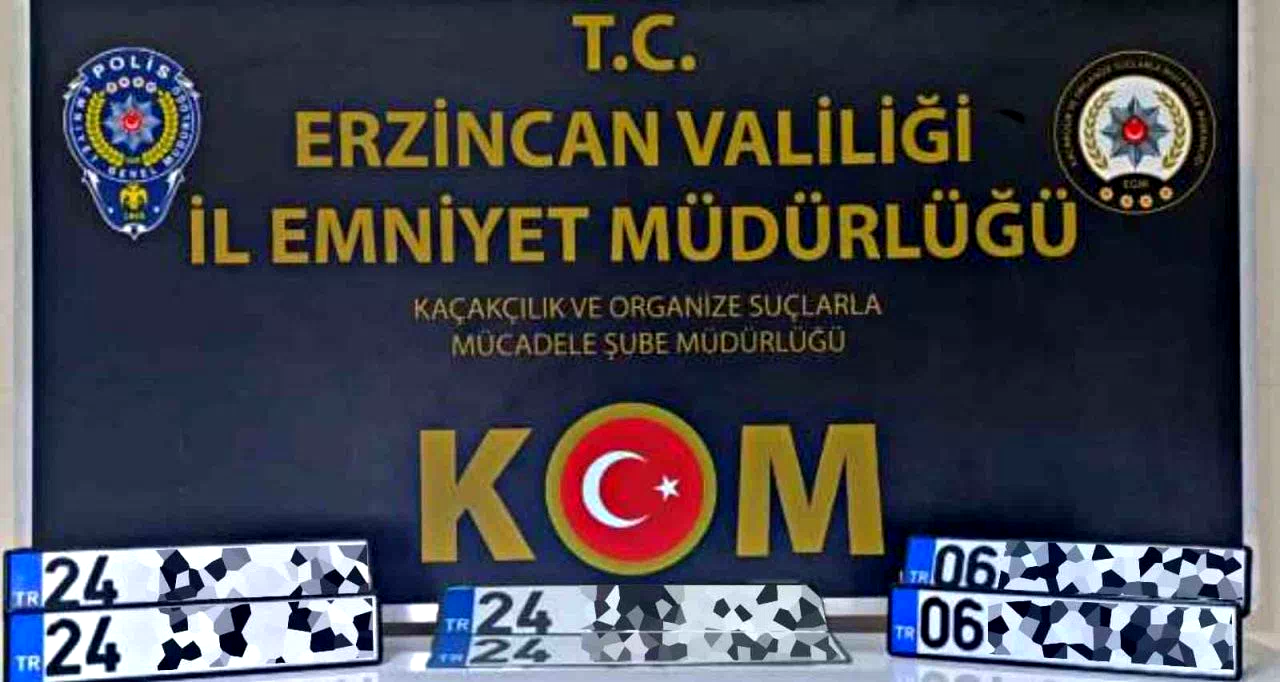 Erzincan’da ’APP plaka’ operasyonu! 5 kişi gözaltına alındı