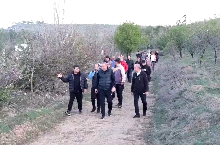 Erzincan’da doğa yürüyüşü yapıldı