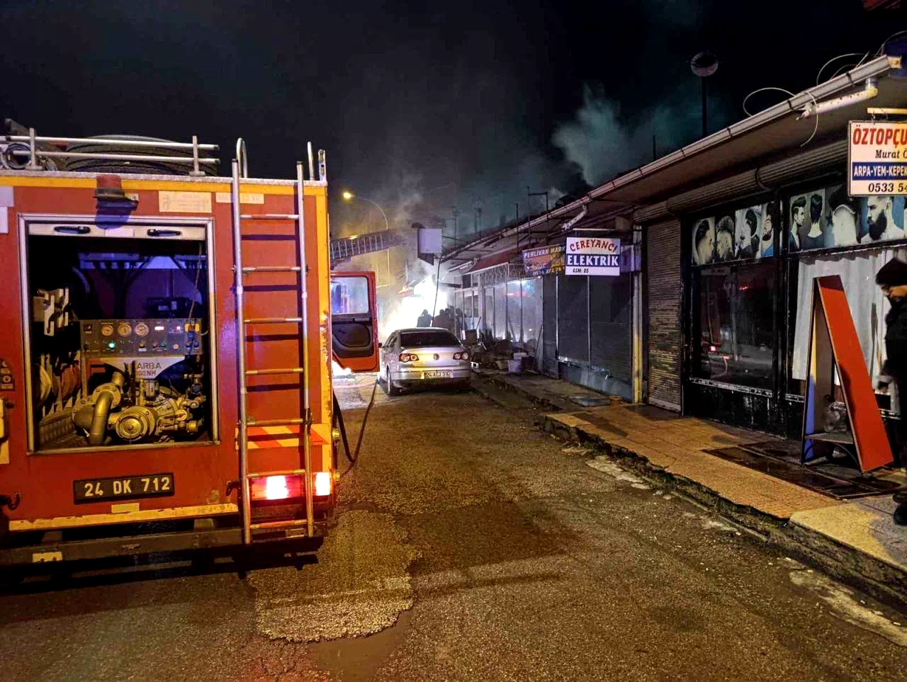 Erzincan’da ekmek fırınında yangın