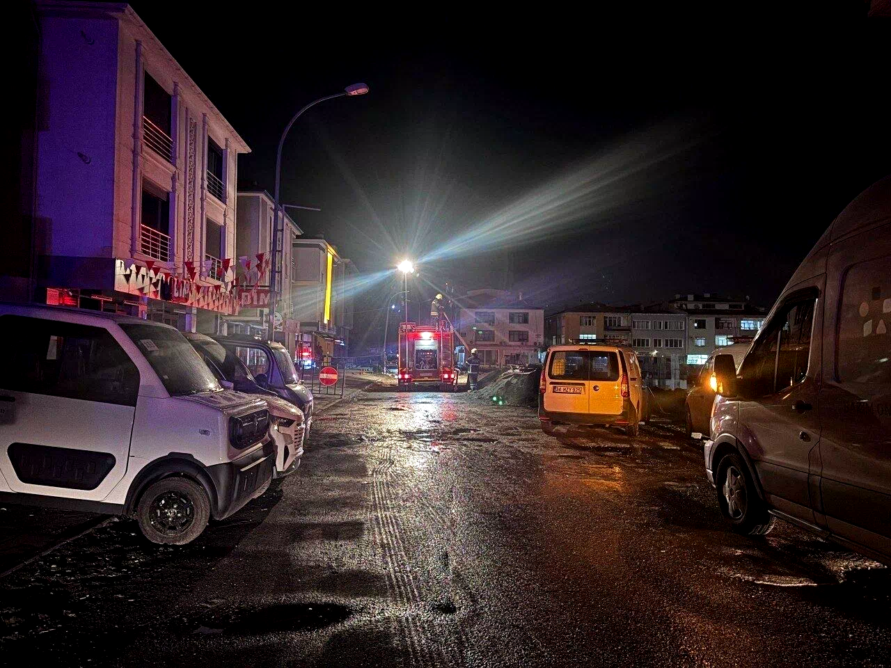 Erzincan’da inşaat sahasında doğal gaz sızıntısı paniği