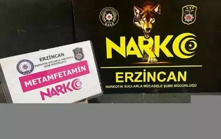 Erzincan’da polis operasyonunda uyuşturucu ele geçirildi – 28 sentetik ecza ve 3,82 gram metamfetamin bulundu.
