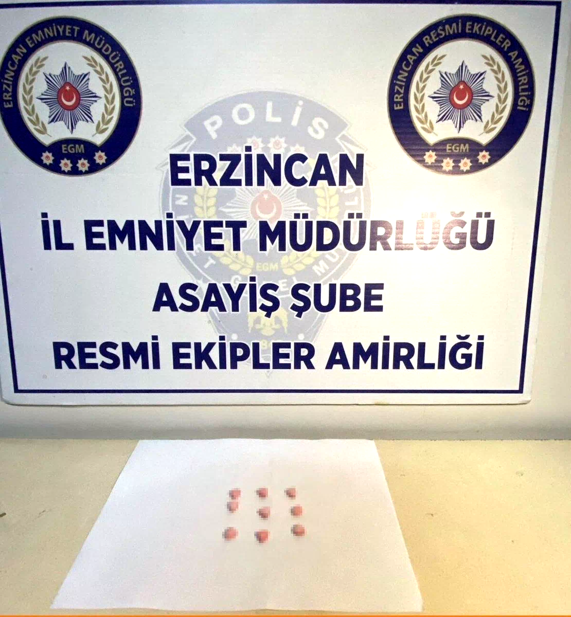 Erzincan’da uyuşturucu madde ele geçirildi