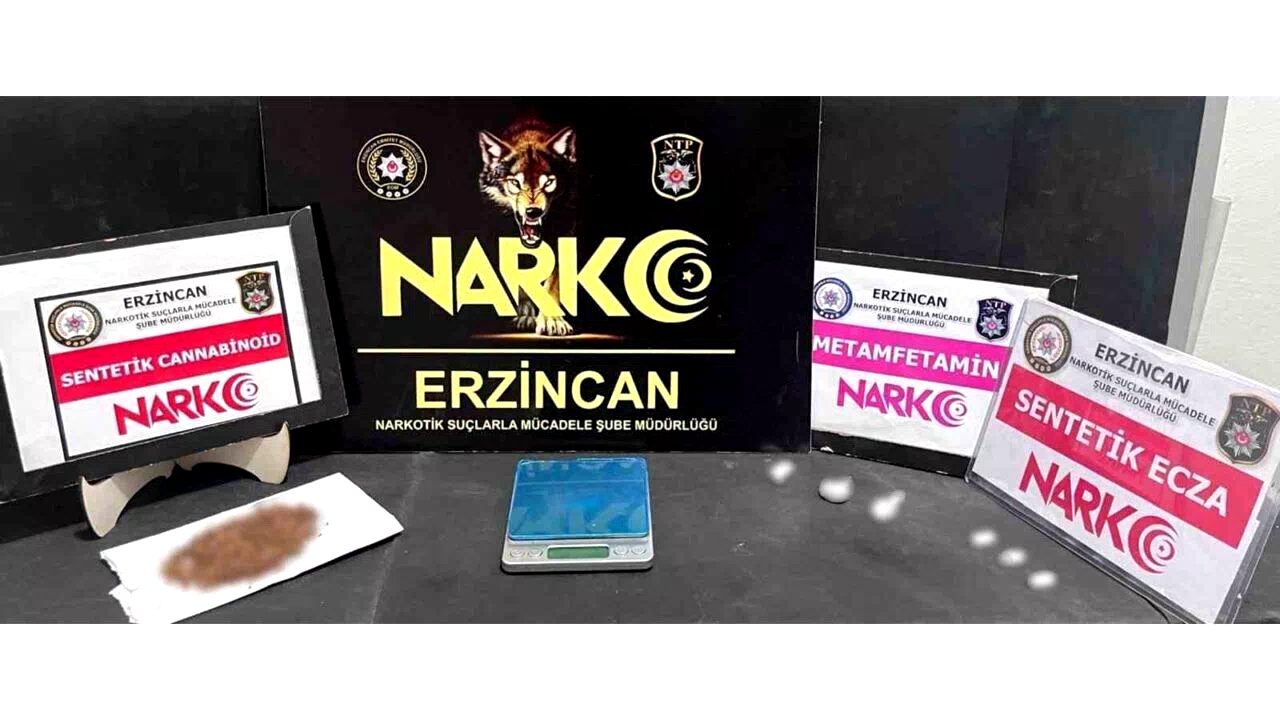 Erzincan’da uyuşturucu operasyonu