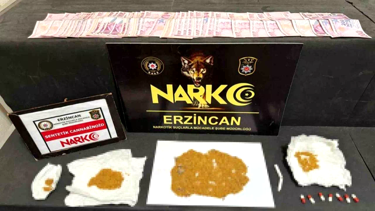 Erzincan’da uyuşturucu operasyonu