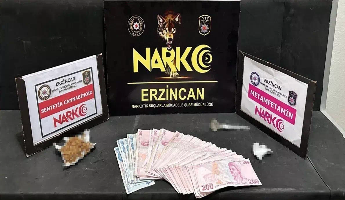 Erzincan’da Uyuşturucu Operasyonu: Metamfetamin ve Sentetik Cannabinoid Ele Geçirildi