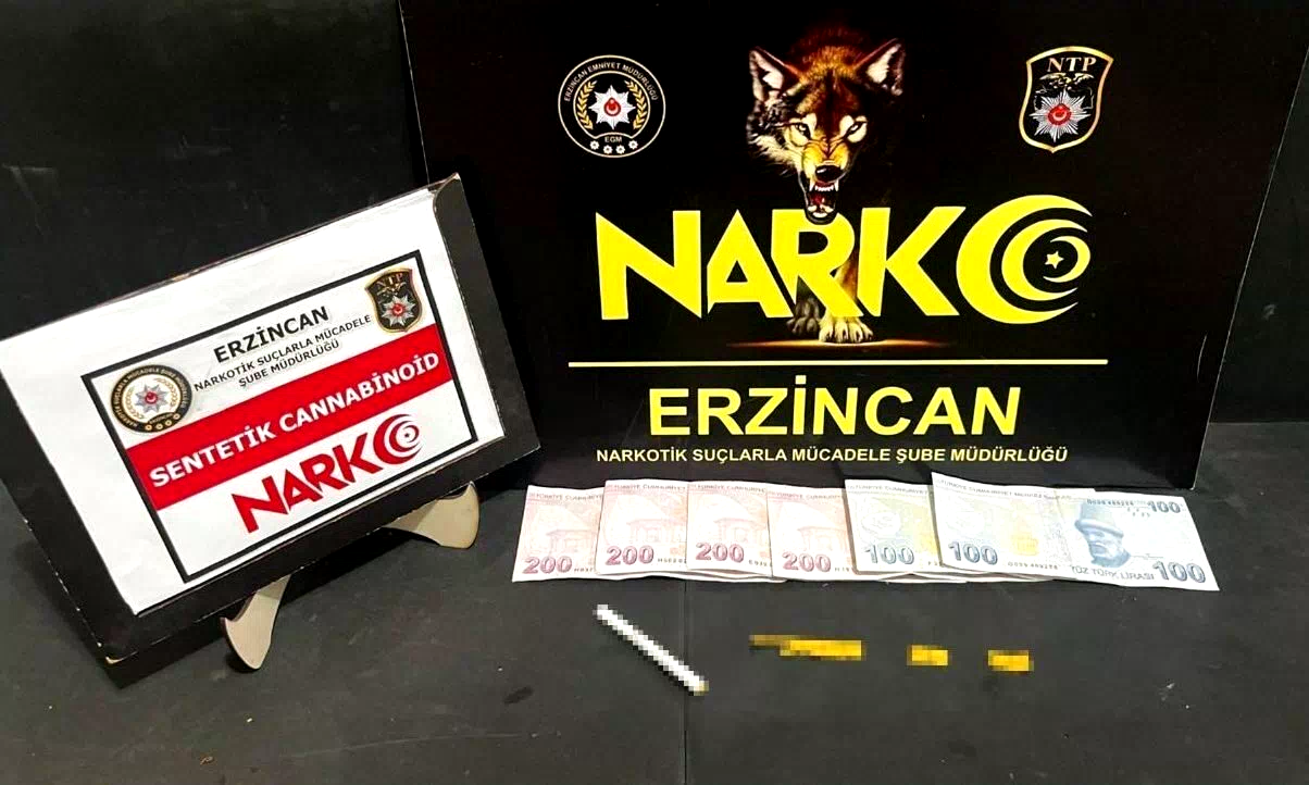 Erzincan’da uyuşturucu ticaretinden 1 kişi tutuklandı