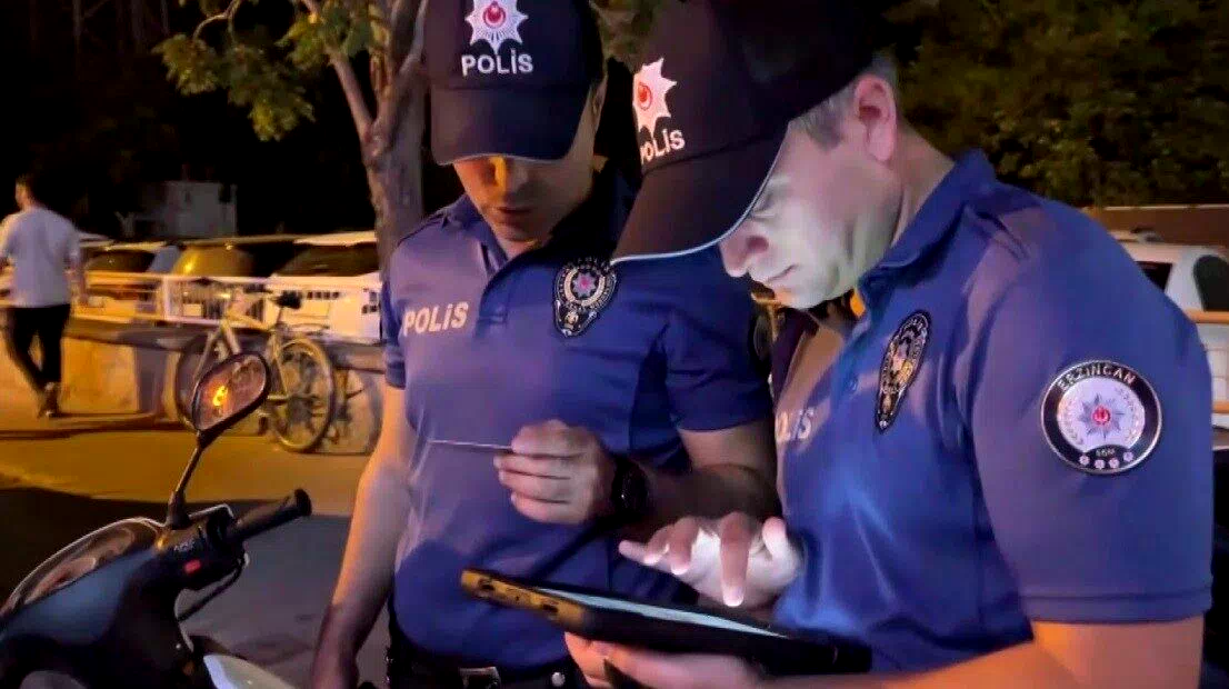 Erzincan polisinden motosiklet denetimi
