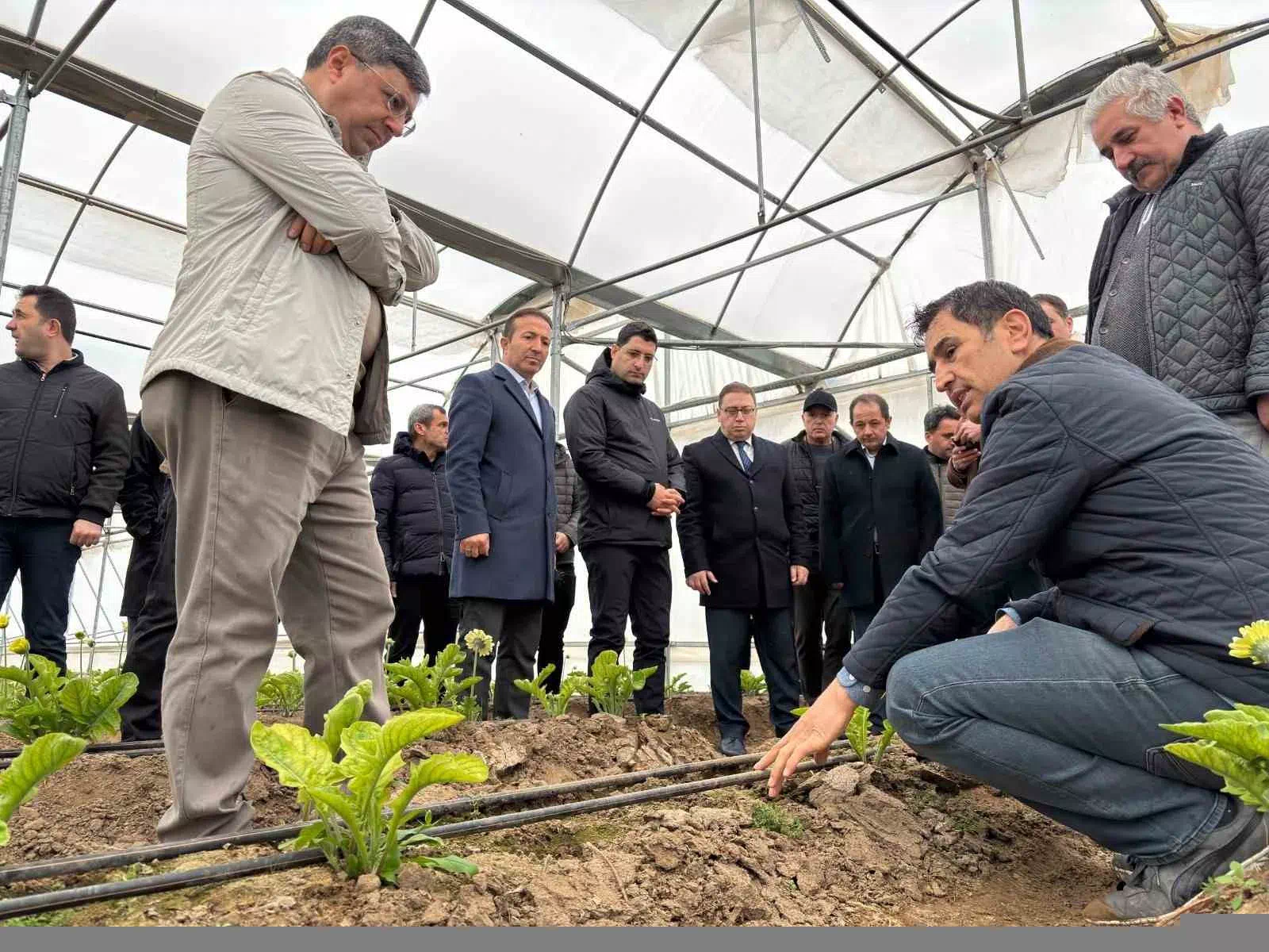 Erzincan Toplu Sera Bölgesi Projesi’ne Yatırım İncelemesi yapıldı.