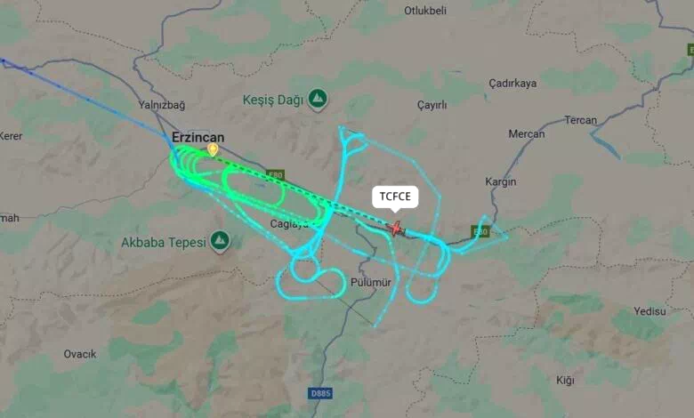 Erzincan Yıldırım Akbulut Havalimanı’nda DHMI kalibrasyon uçuşu