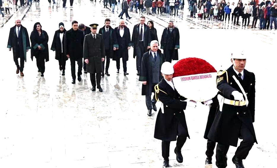 Erzurum Barosu’ndan Anıtkabir’e anlamlı ziyaret