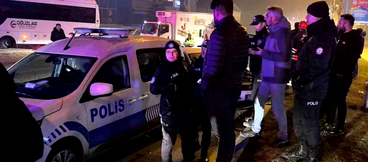 Erzurum’da zincirleme kaza: 6 yaralı