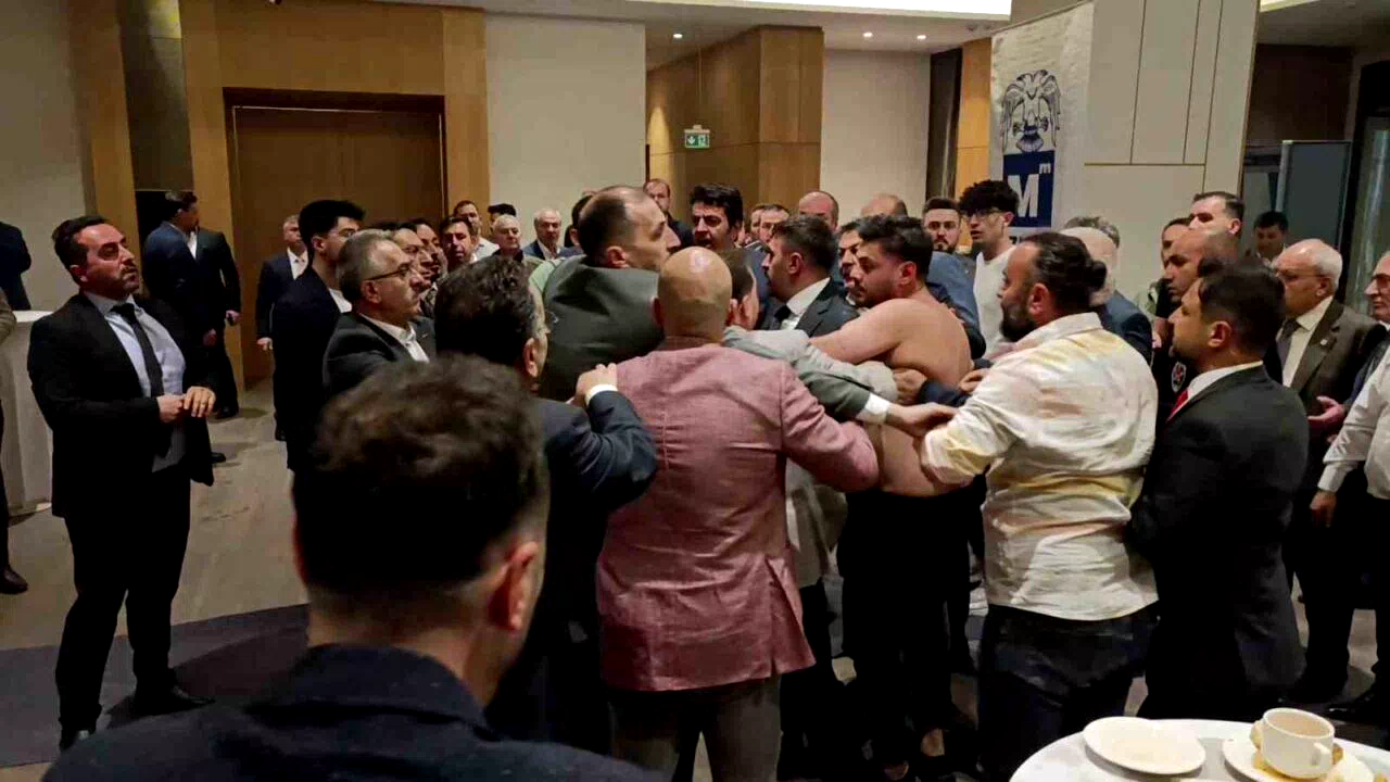 Erzurum’daki seçimde yumruklu kavga