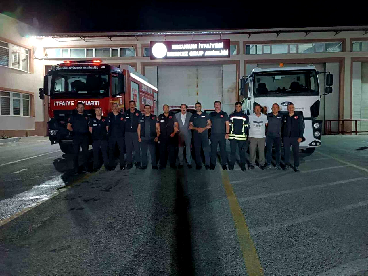 Erzurum’dan Hatay’a itfaiye desteği