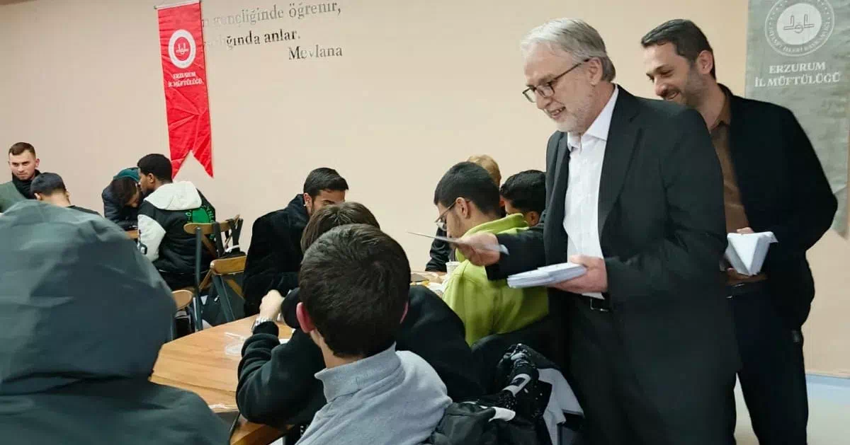 Erzurum İl Müftülüğü, Atatürk Üniversitesi’ndeki yabancı öğrencilerle iyilik buluşmasında buluştu.