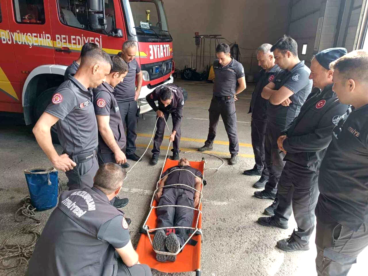 Erzurum İtfaiyesi’nin ortalama varış süresi 4 dakika 28 saniye