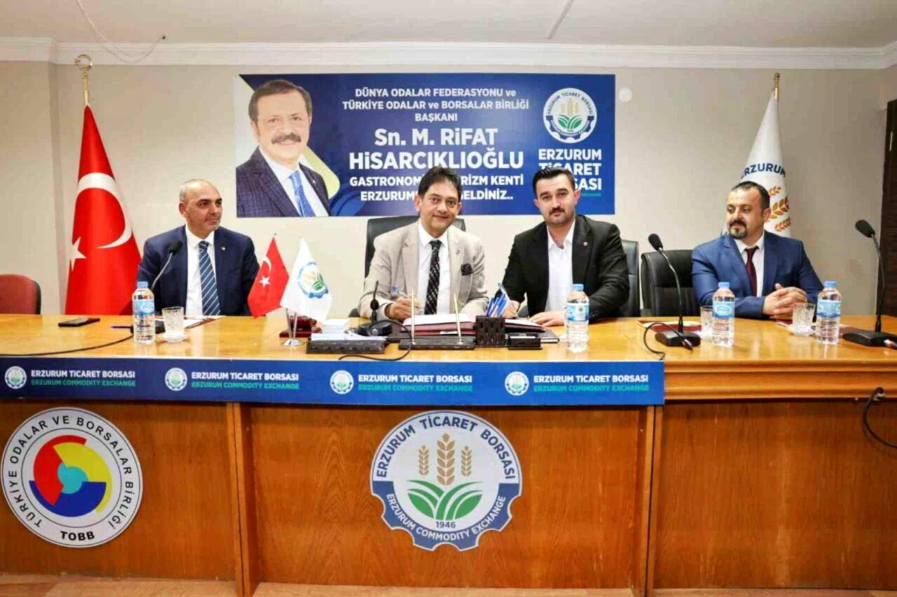 Erzurum ve Ağrı ticaret borsaları arasında “Kardeş Borsa Protokolü” imzalandı