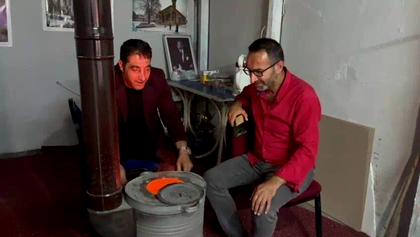 Erzurumlular temmuz ayında soba yaktı