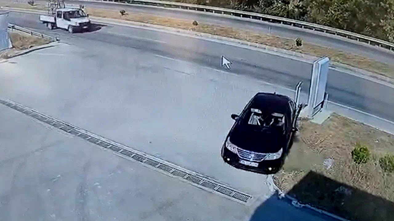 Faciadan dönüldü, otomobil akaryakıt istasyonuna sürüklendi