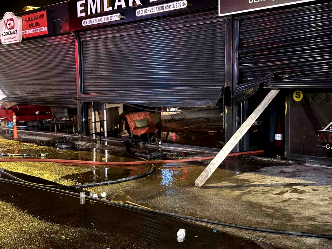 Faciaya ramak kala… Bilinçsizce yakılan ateş, 4 dükkana felaketi yaşattı