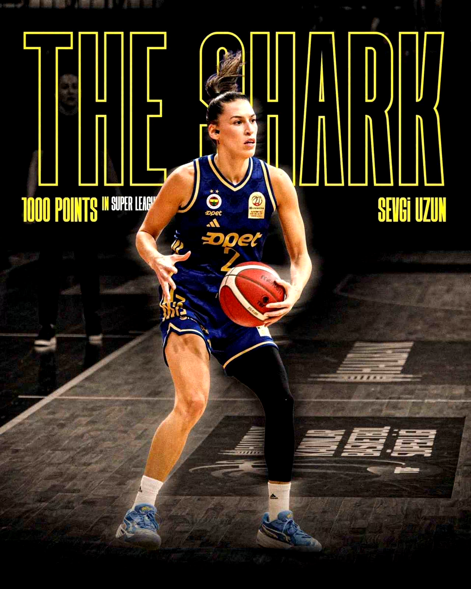 Fenerbahçeli Sevgi Uzun’dan, Kadınlar Basketbol Süper Ligi’nde 1000. sayı