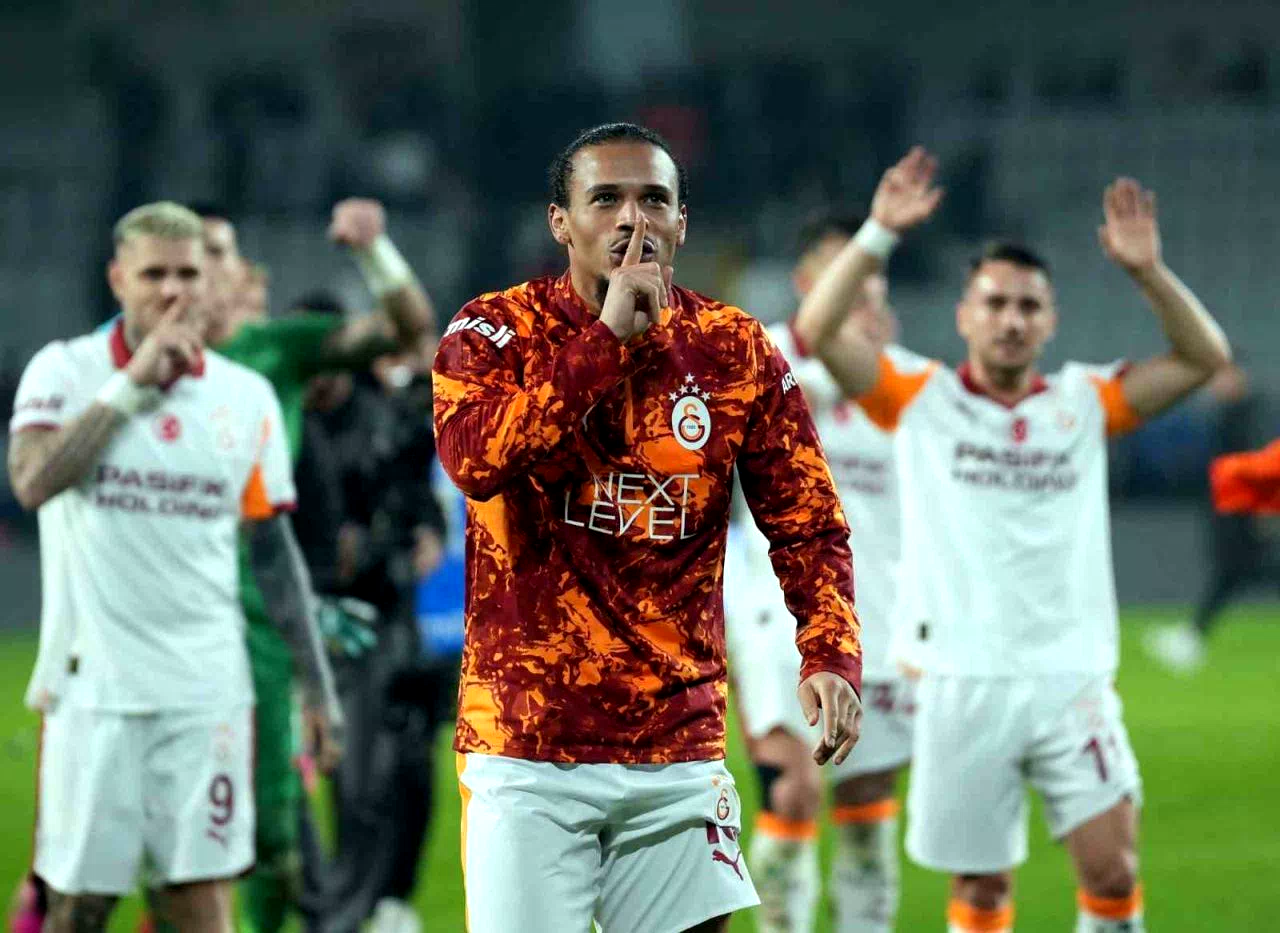 Galatasaray’da maç sonu üçlüsü Leroy Sane’den