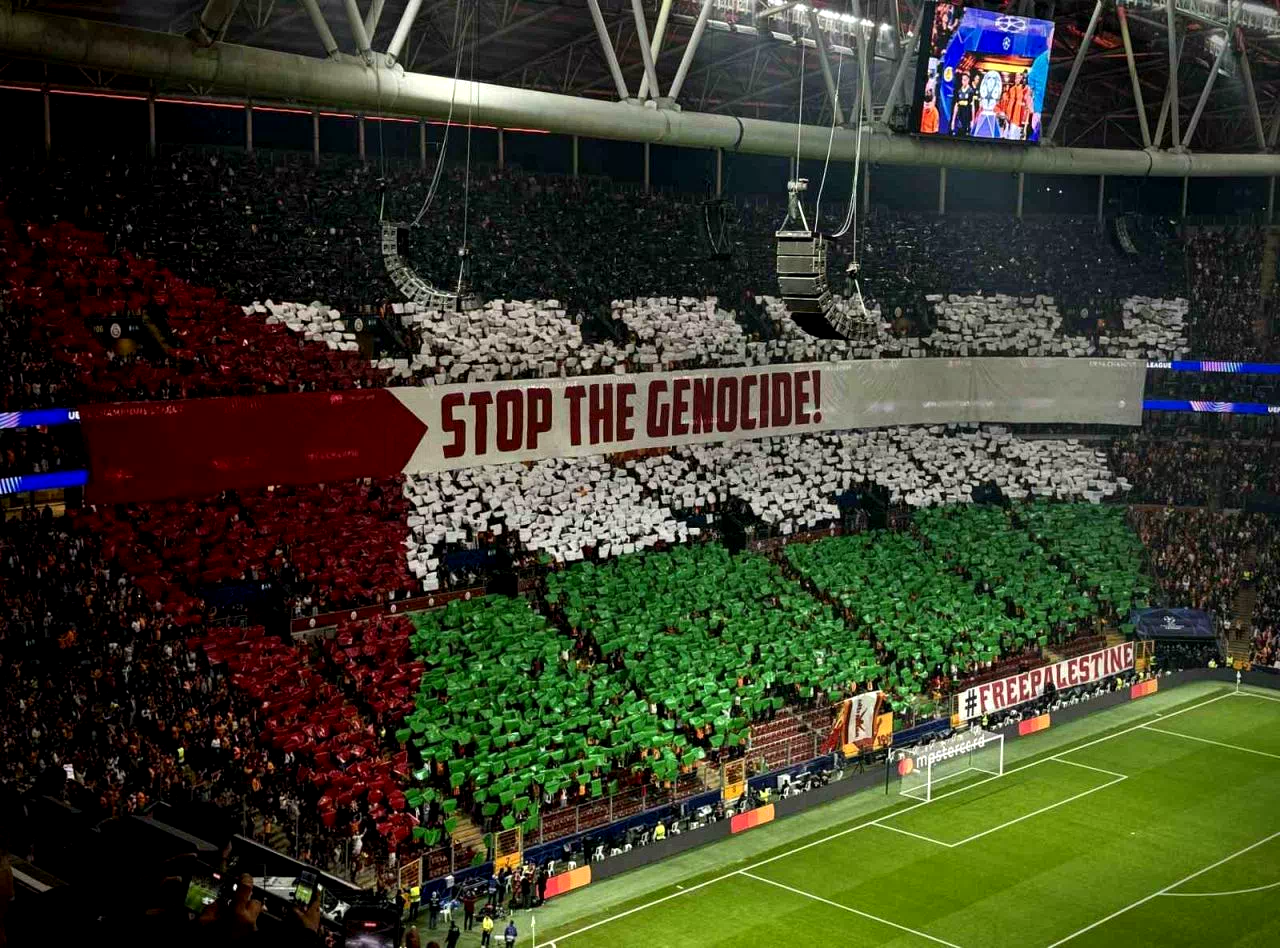 Galatasaray’dan Filistin koreografisi