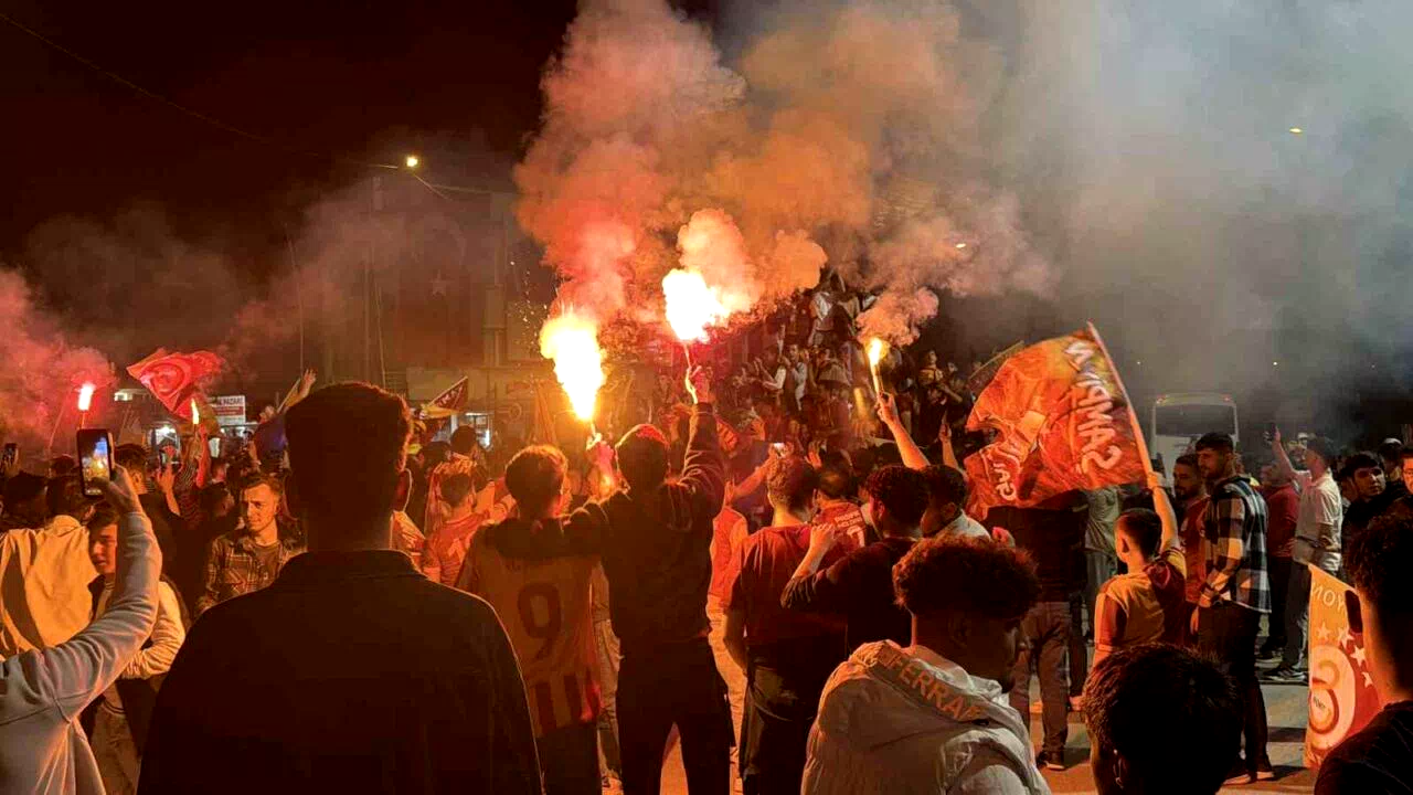 Galatasaray’ın şampiyonluğu Adıyaman’da kutlandı
