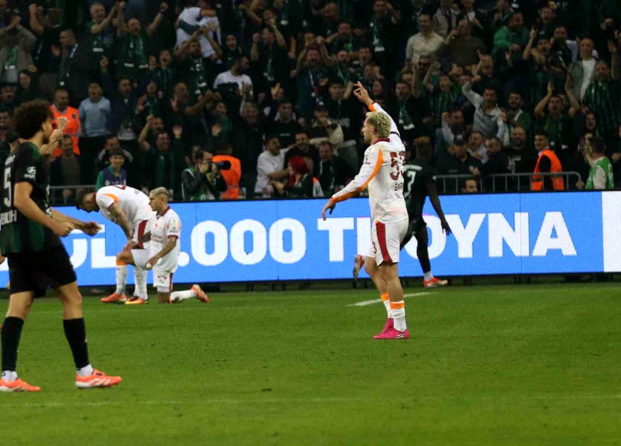 Galatasaray, ligde bu sezon ilk kez yenildi