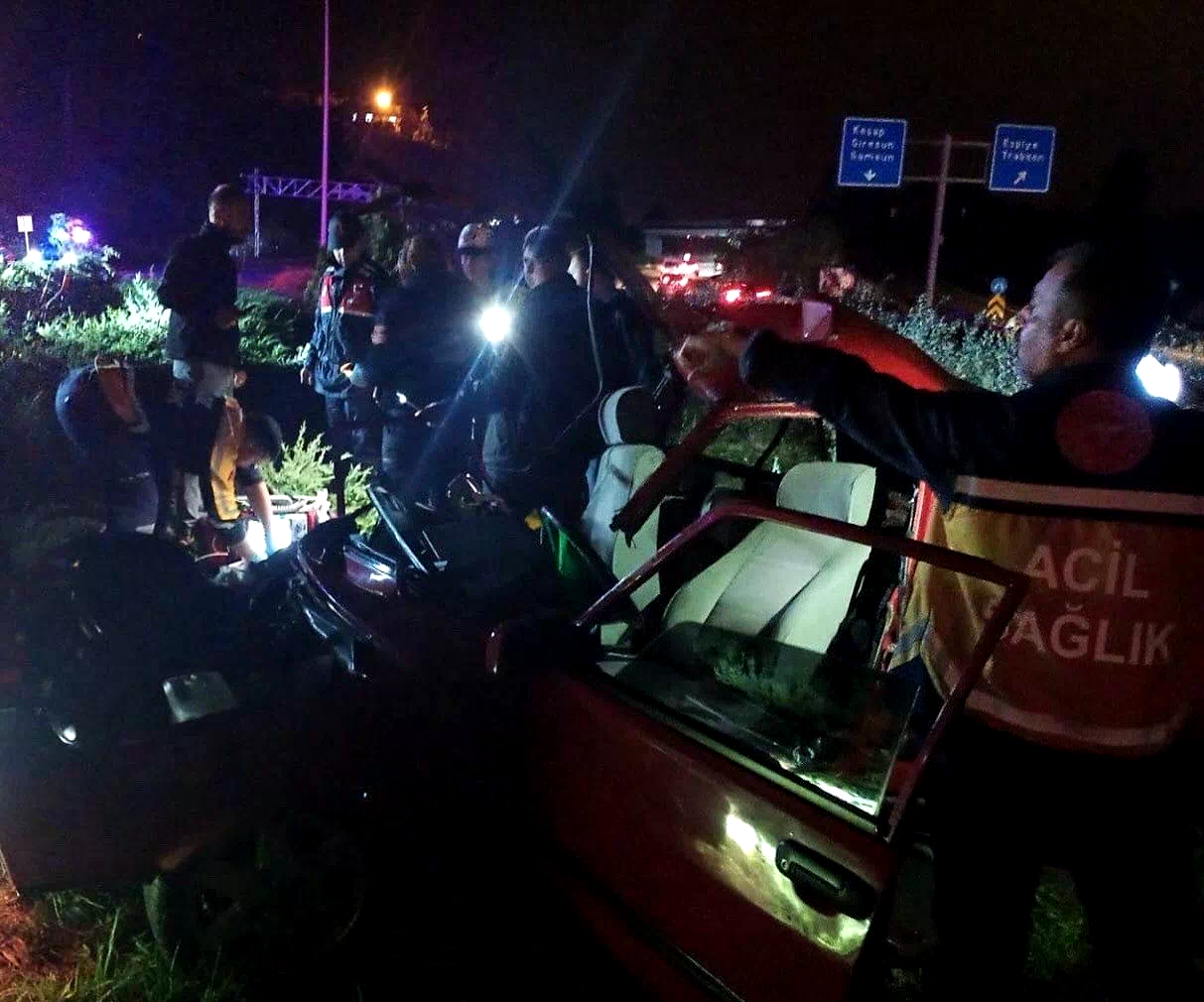 Giresun’da feci kaza: 1 ölü, 3 yaralı