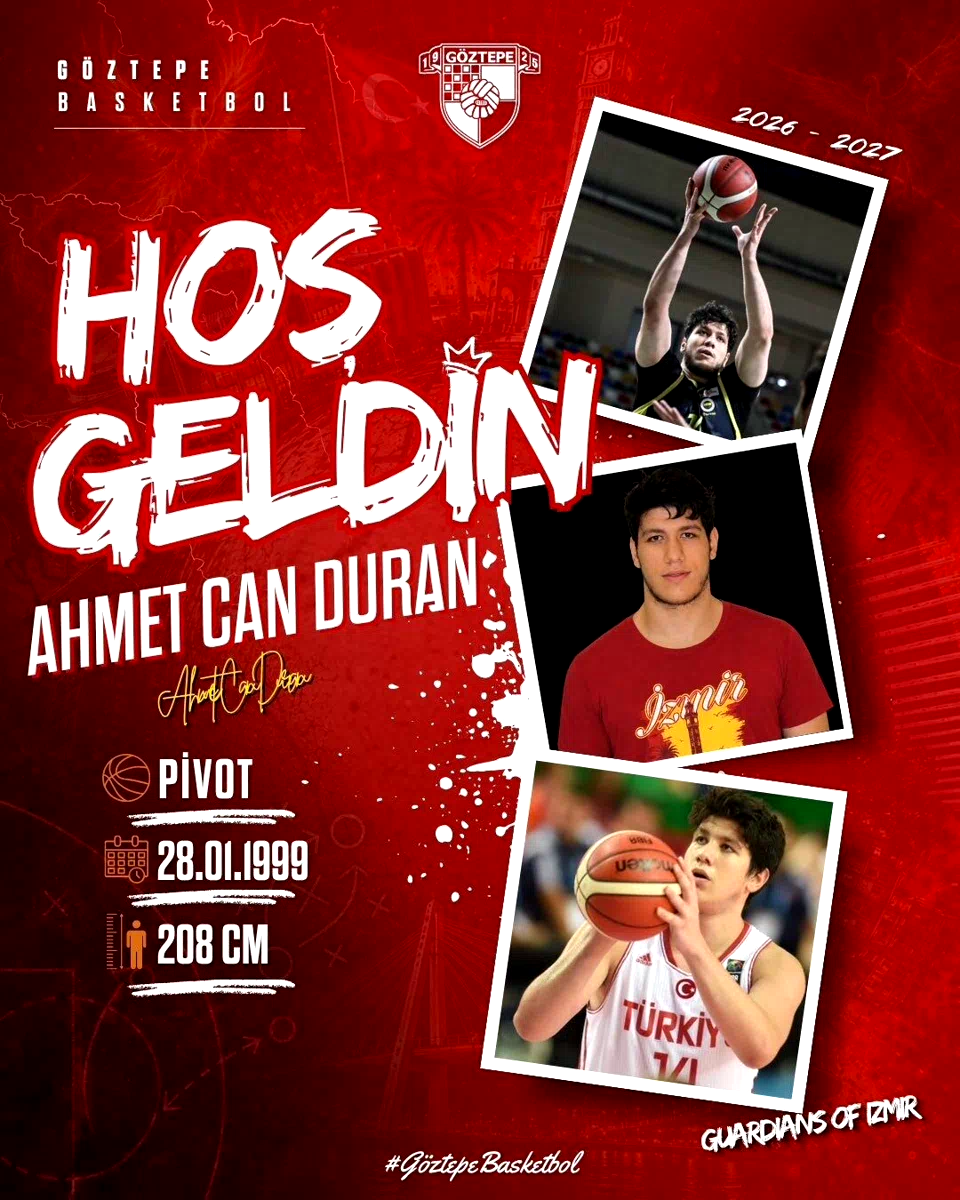 Göztepe Basketbol, Ahmet Can Duran’ı kadrosuna kattı