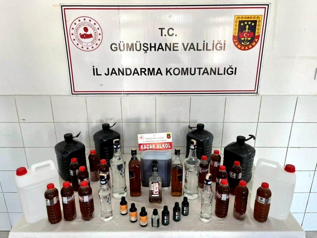 Gümüşhane’de sahte alkol operasyonu