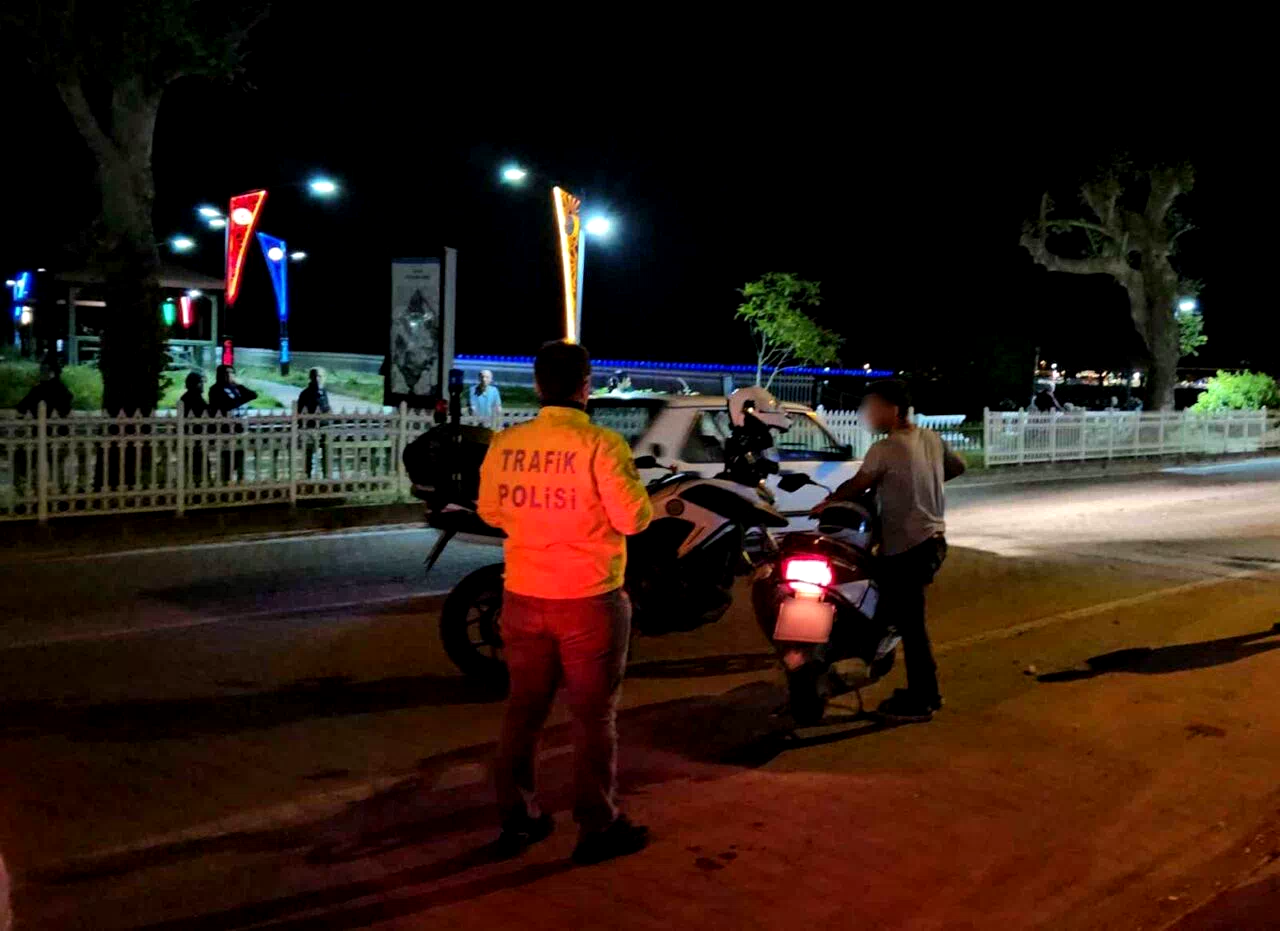 Gürültü kirliliğine sebep olan motosiklet sürücüsüne 35 bin lira ceza