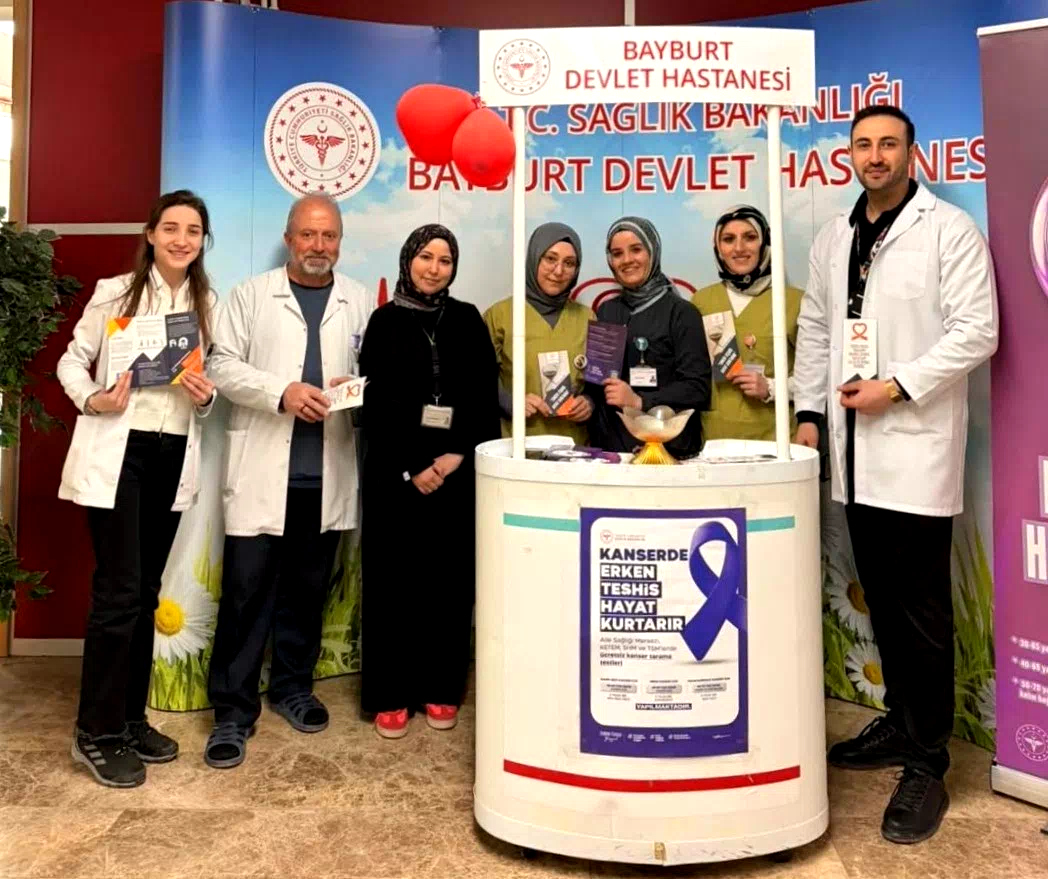 Hastanede vatandaşlara kanser hakkında bilgilendirme yapıldı