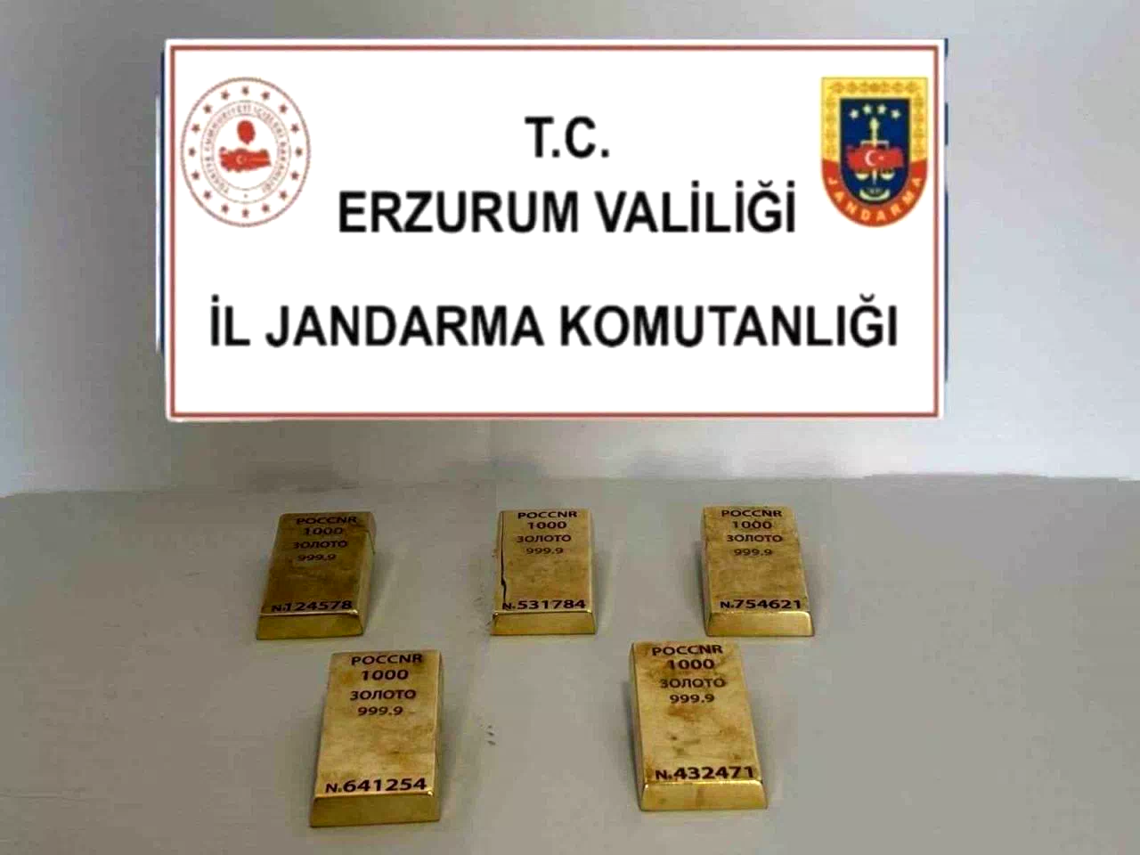 Horasan’da altın operasyonu
