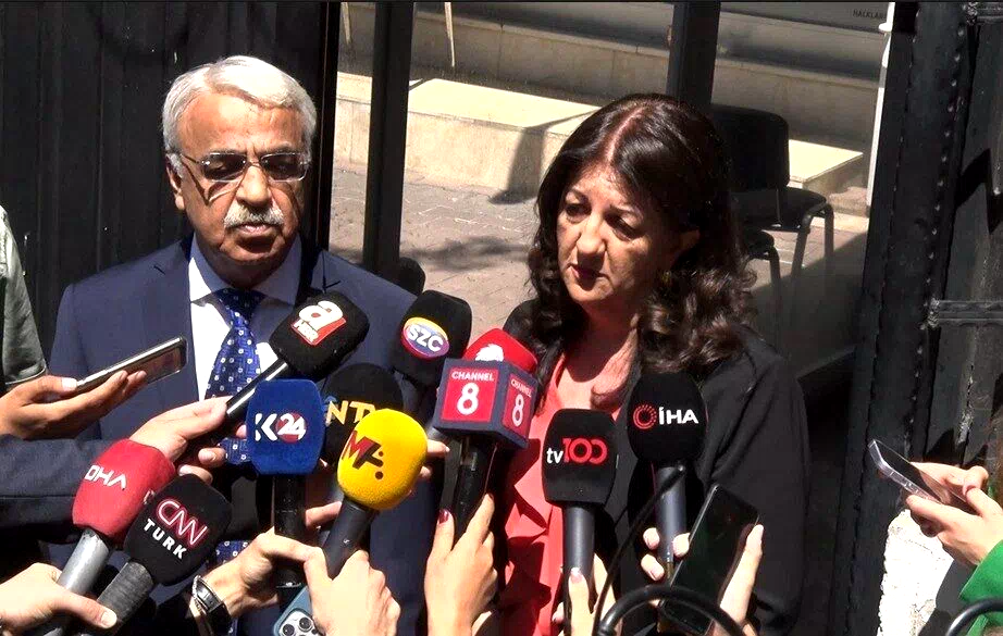 İmralı heyeti, Cumhurbaşkanı Erdoğan ile görüşme öncesinde açıklamalarda bulundu