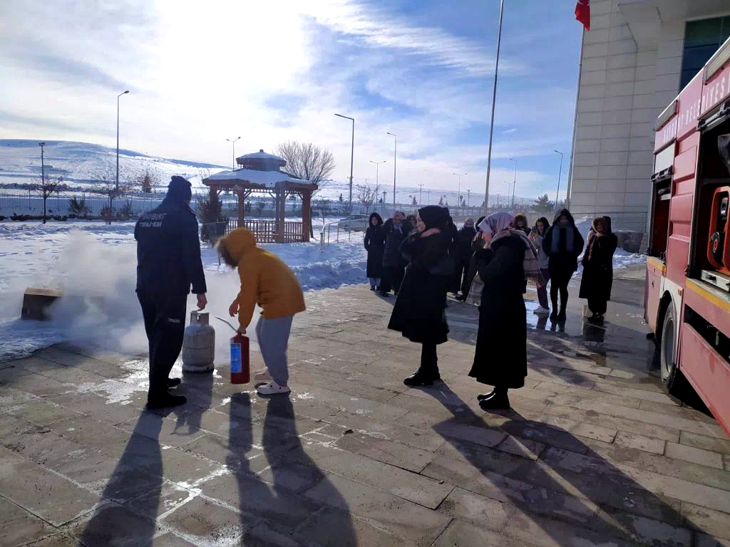 İtfaiye Müdürlüğü, Ağlar Baba Yurdunda Tatbikat Gerçekleştirdi