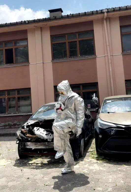 İtfaiyecilik bölümü öğrencilerinden Milli Takım’a anlamlı destek