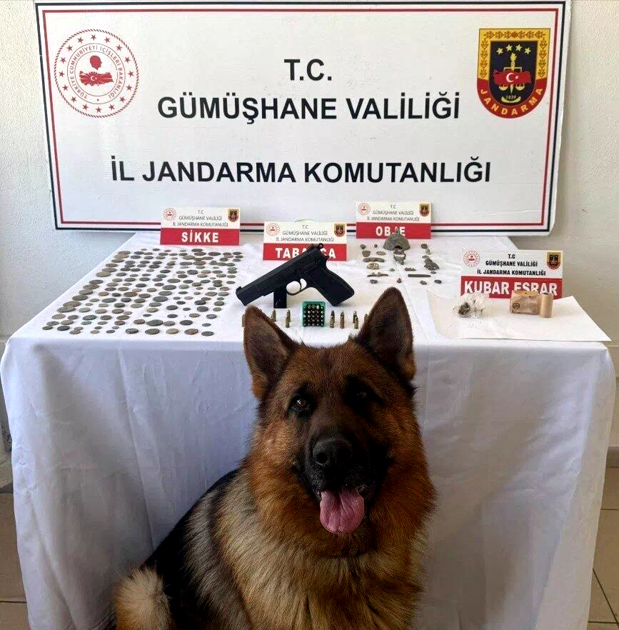 Jandarmadan tarihi eser ve uyuşturucu operasyonu