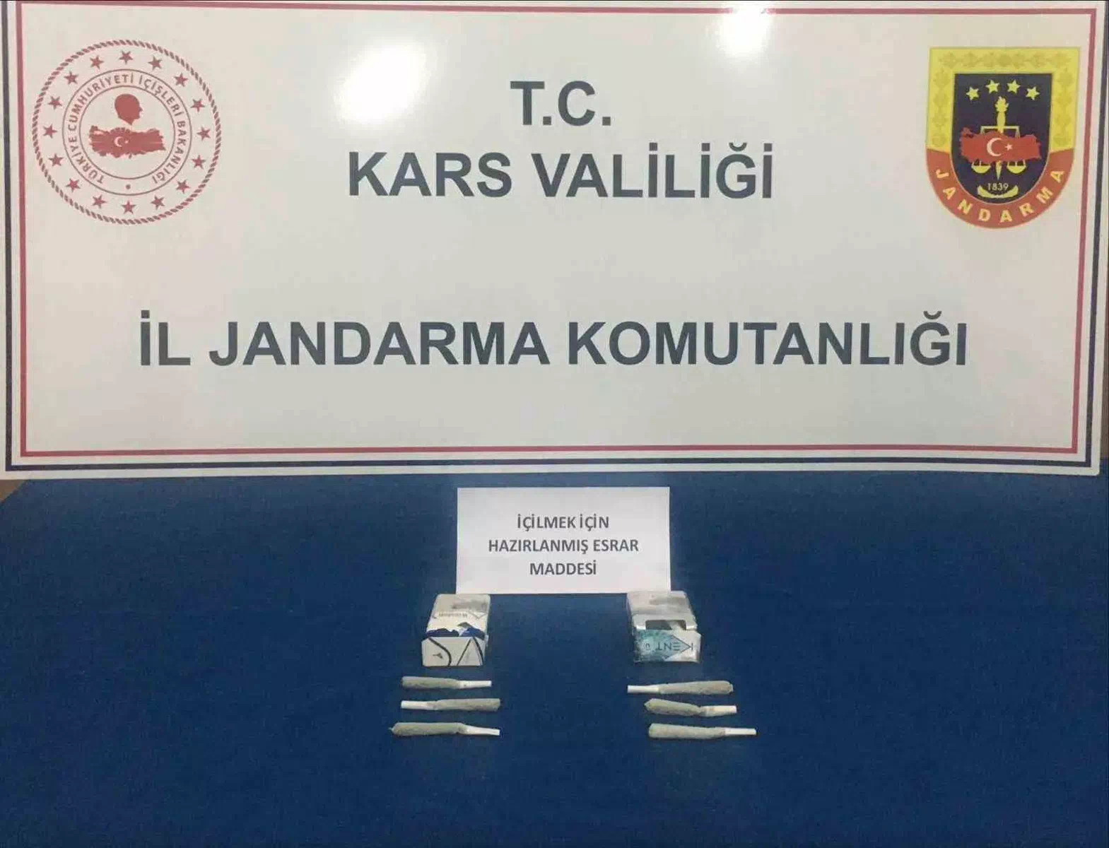 Kars’ta Jandarma Ekiplerinin Uyuşturucu İle Mücadelesi Sürüyor