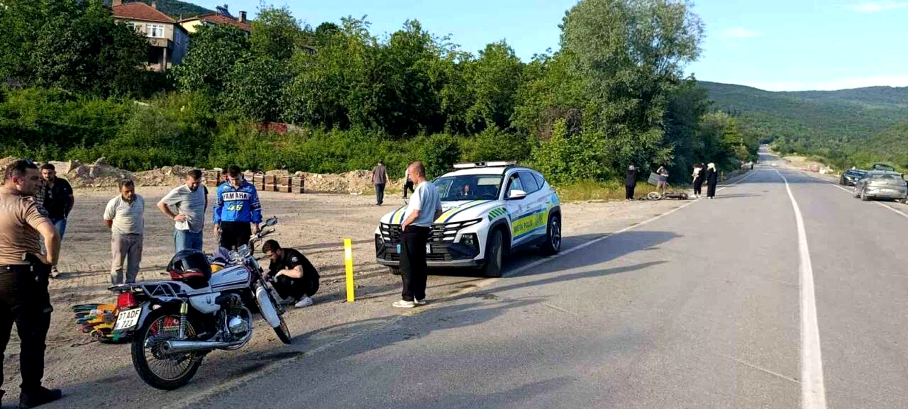 Kastamonu’da çarpışan iki motosikletin sürücüsü yaralandı