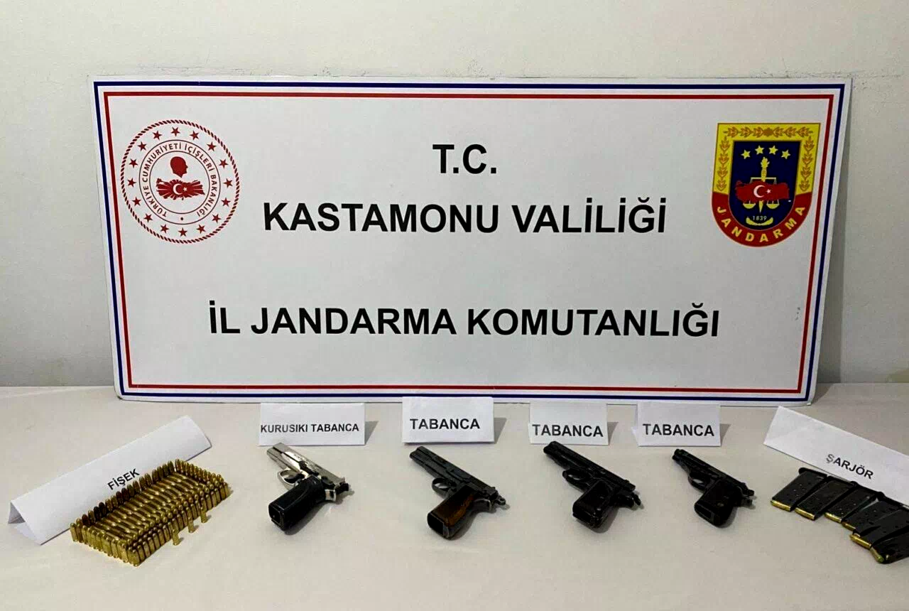 Kastamonu’da kaçak silah operasyonu: 1 gözaltı