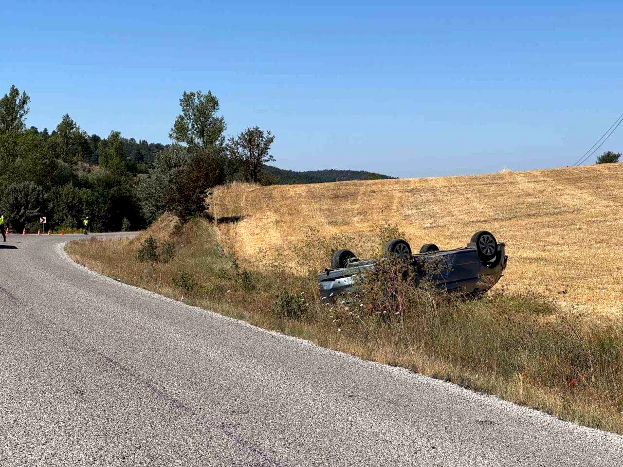 Kastamonu’da otomobil takla attı: 3 yaralı