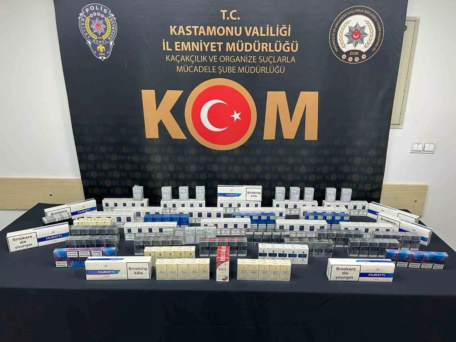 Kastamonu’da Gümrük Kaçağı Sigaralar Ele Geçirildi!