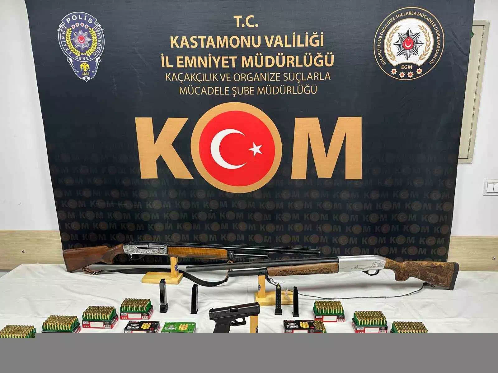 Kastamonu’da Ruhsatsız Silahlarla Operasyon Gerçekleştirildi