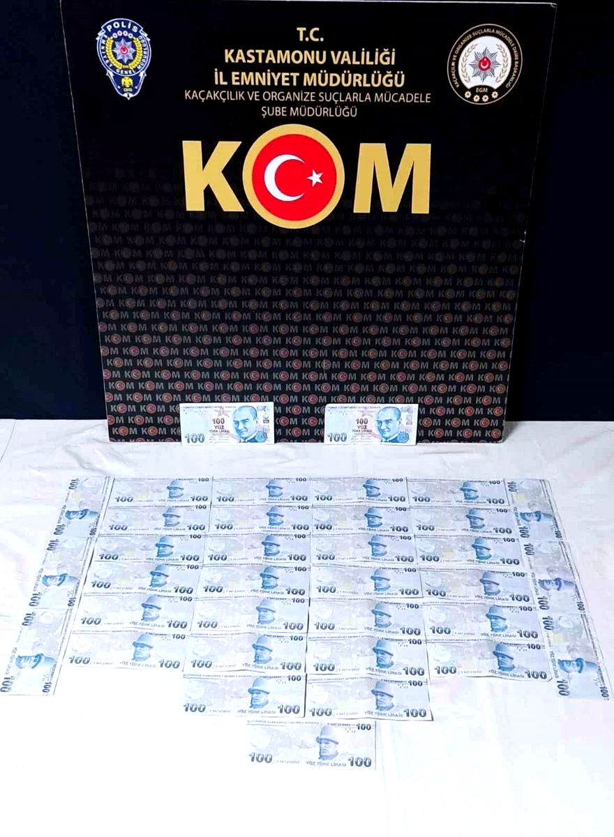 Kastamonu’da sahte para operasyonu: 2 gözaltı
